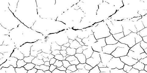  black and white scratched texture,The cracks texture,Cracked ground, cracked wall vector illustrator background.