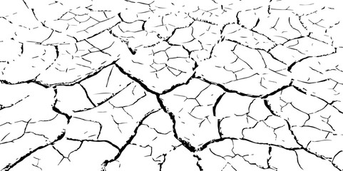 black and white scratched texture,The cracks texture,Cracked ground, cracked wall vector illustrator background.