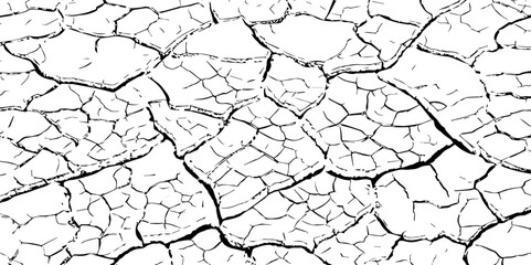  black and white scratched texture,The cracks texture,Cracked ground, cracked wall vector illustrator background.