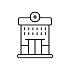 Hospital Vector icon