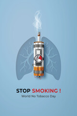 Stop Smoking A Time Bomb for Your Lungs - World No Tobacco Day
