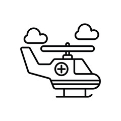 Helicopter Vector icon