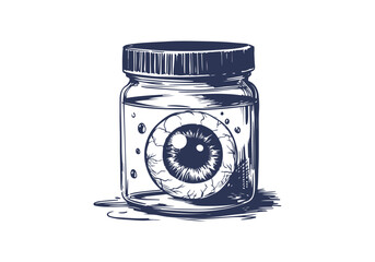 Eye hand drawn sketch vector illustration