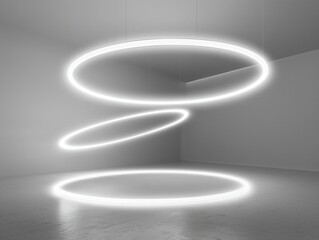 Neon Rings in Room