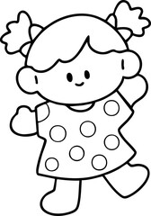 Cartoon Boys and Girls Elements Go to School 