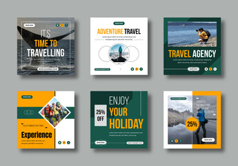 Travel Adventure Holiday Social Media Banner Post Template