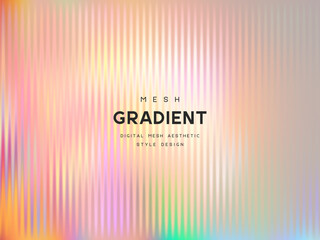 Soft pastel mesh gradient background with vertical stripes and smooth transitions. Abstract vector design perfect for digital art, posters, UI, and elegant branding.