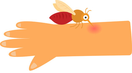 leishmania disease concept. sandfly carrier of leishmania disease