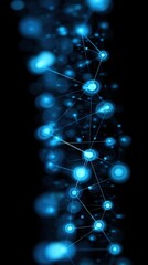 Abstract digital network graphic