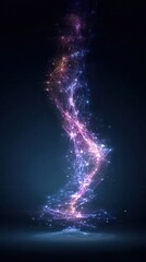 Abstract glowing swirl design