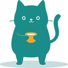 Modern Cat Logo – Minimalist and Elegant Cat Design Cat Illustration