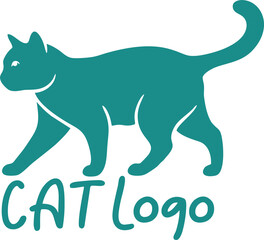 Modern Cat Logo – Minimalist and Elegant Cat Design Cat Illustration