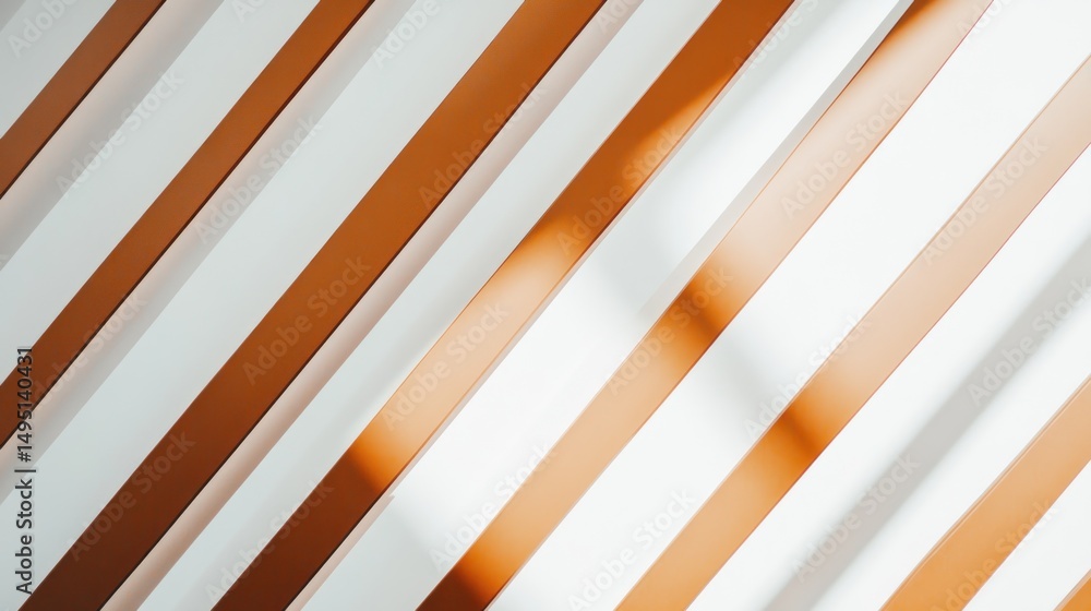 Poster close-up view of diagonal stripes with light and shadow.