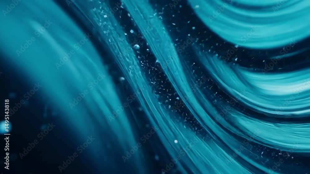 Poster flowing blue abstract water with gentle ripples and smooth surface texture creates depth and movemen