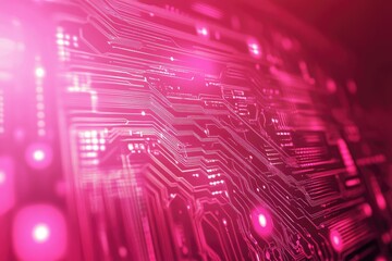 Obraz premium Close-up view of intricate circuit board technology.