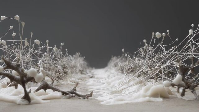 A 3D model of a braininspired architecture depicting layers of spiking neurons organized in a multidimensional grid emphasizing parallel processing and complex interactions similar