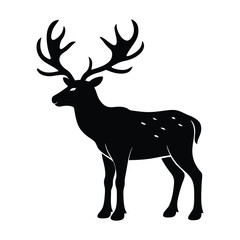 Obraz premium silhouette of deer