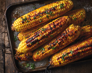 Juicy barbecue corn on the cob for summer BBQ