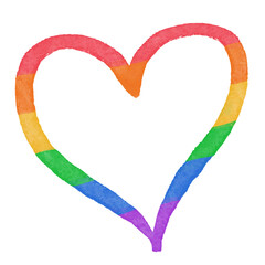 Pride Heart Line Doodle