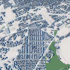 Rabat City Morocco, 3D Rendering
