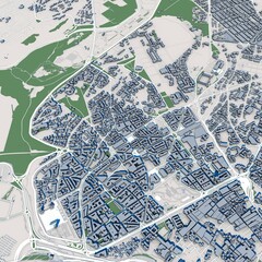 Rabat City Morocco, 3D Rendering