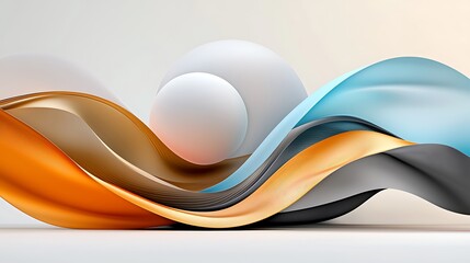 there is an abstract image of a wave of colored waves