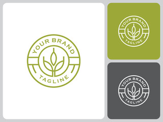 plant logo vector design