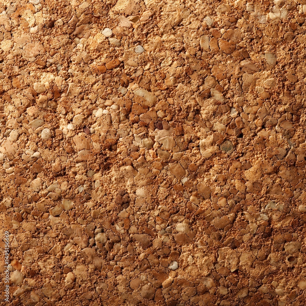 Poster natural cork surface with soft grain scattered throughout texture