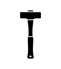 Sledge hammer tool construction equipment icon vector