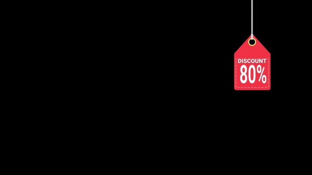 Captivating Discount Offer Banner Promoting 80 Percent Off Sales for Limited Time Only