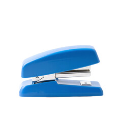 blue stapler isolated on transparent background