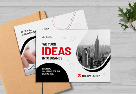 Creative Agency Post Card Design