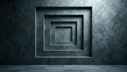 Subtle grayscale gradient forming concentric squares, elegant, quiet