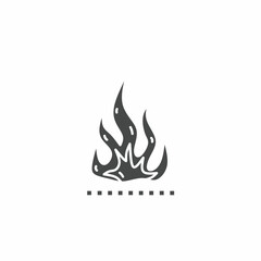 Vector. Fire symbol. Icon symbol design template.
