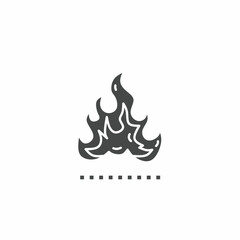Vector. Fire symbol. Icon symbol design template.