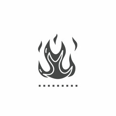 Vector. Fire symbol. Icon symbol design template.