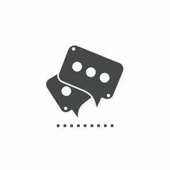 Vector. Speech bubble symbol. Icon symbol design template.