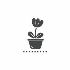 Obraz premium Vector. Flower symbol. Icon symbol design template.