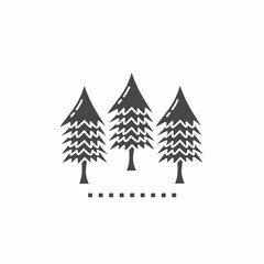 Obraz premium Vector. Pine tree symbol. Icon symbol design template.