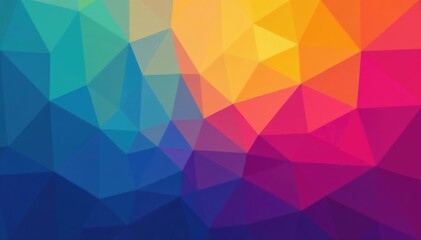 Fototapeta premium Abstract geometric shapes, vibrant color gradient , shape, pattern