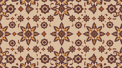 vintage seamless pattern Illustration for Textile and Decor Design