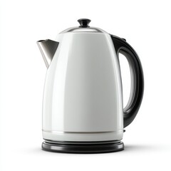 Fototapeta premium Electric Kettle Modern Design, White Finish, Perfect for Kitchen