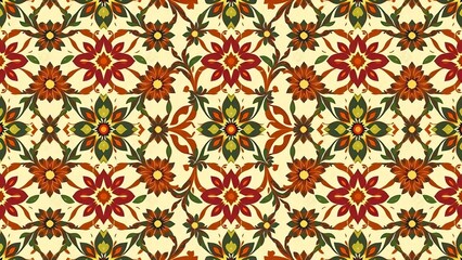 Fototapeta premium seamless floral pattern Illustration for Textile and Decor Design