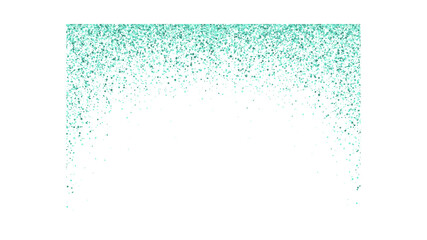 Abstract Image of Gradient Green Dots Scattered Across White Background