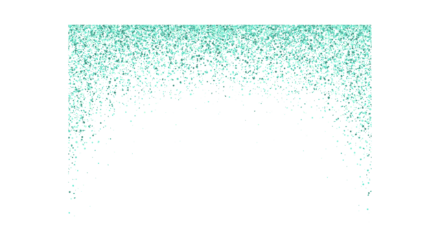 Abstract Image of Gradient Green Dots Scattered Across White Background