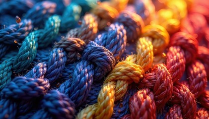 Intricate woven fabric texture, close-up view, complex, seamless