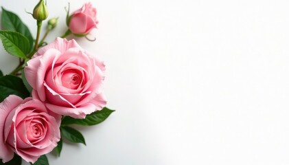 Pure white background, elegant minimalist design , cosmetic, presentation