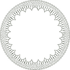 Beautiful flower art and mandala vector design