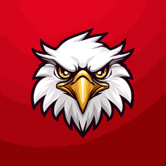 Fototapeta premium Fierce eagle emblem symbolizing strength and tenacity in competitive gaming environment