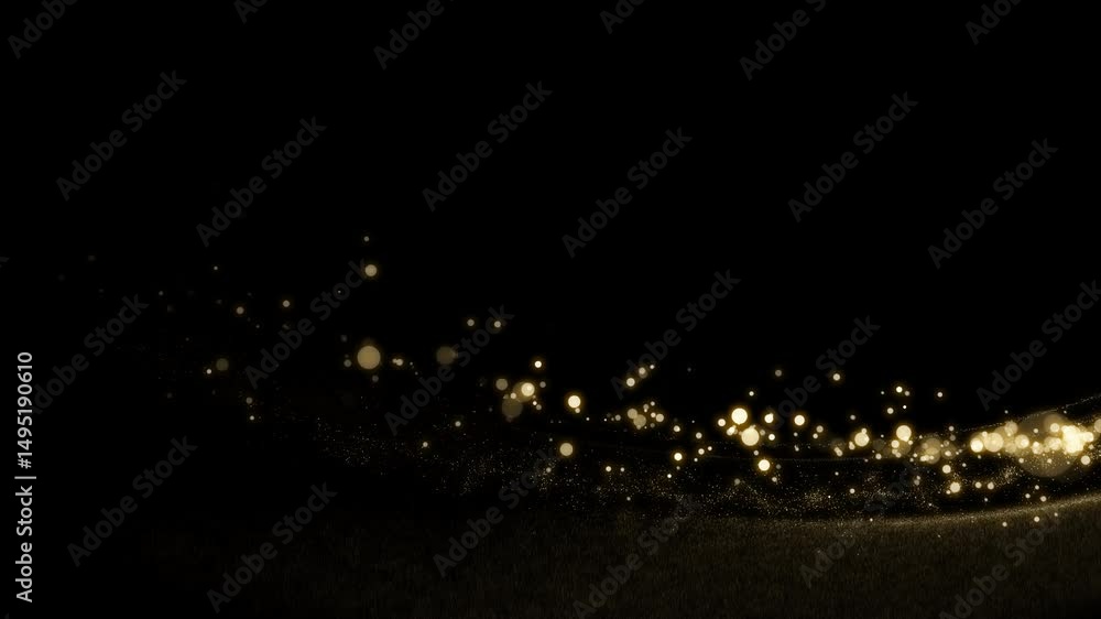 Sticker soft glowing bokeh light trail with smooth motion on transparent background